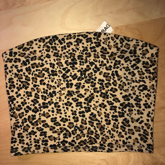 cheetah print tube top - Picture 2 of 5